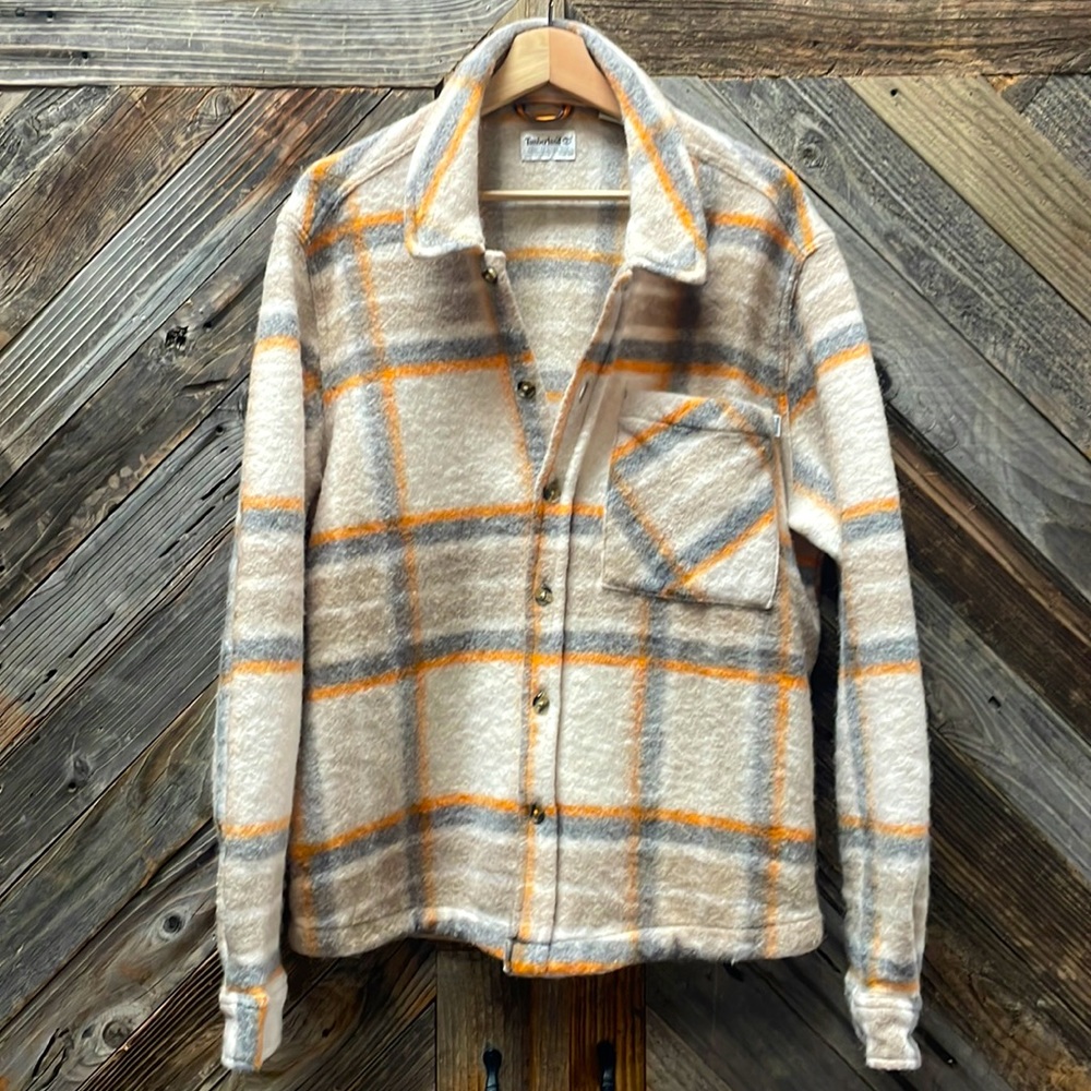 TIMBERLAND wool blend over shirt jacket button up